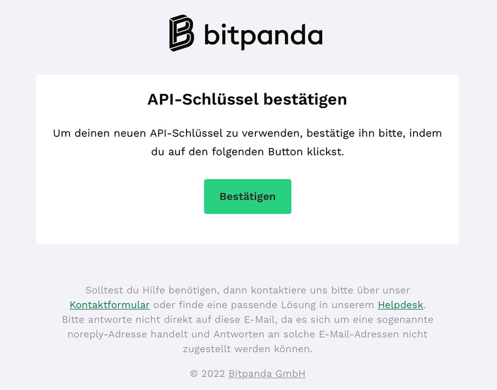 API Key E-mail