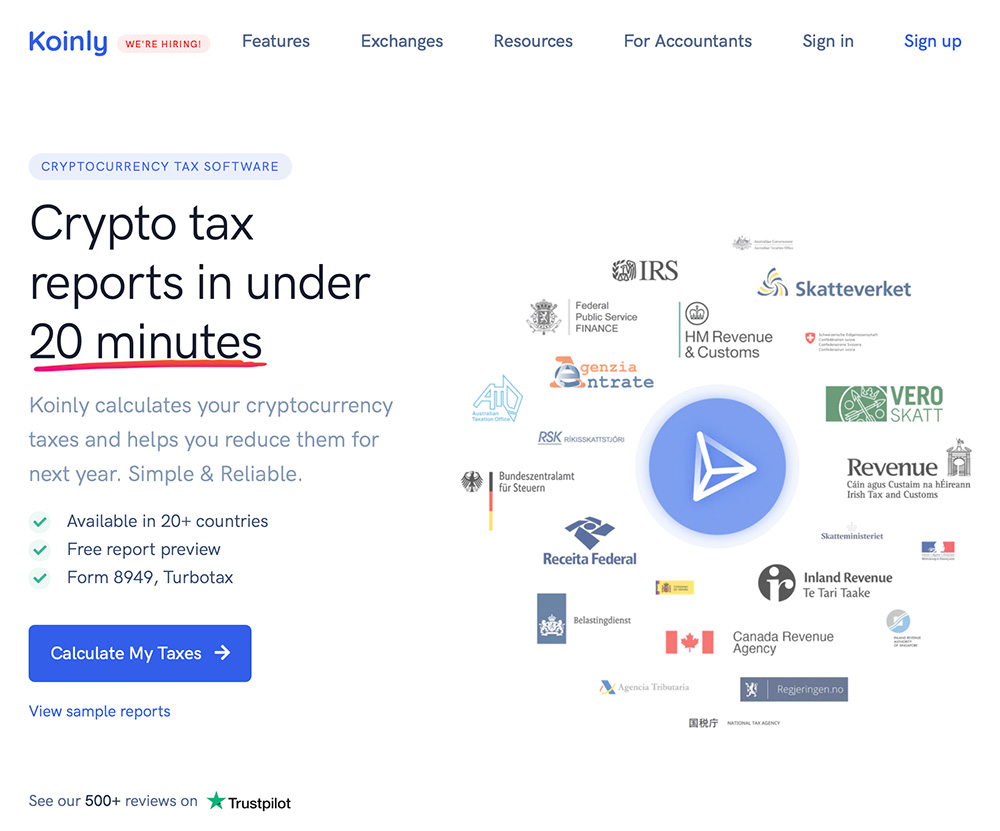 Koinly Tax Tool für Bitcoin (BTC) und andere Kryptowährungen