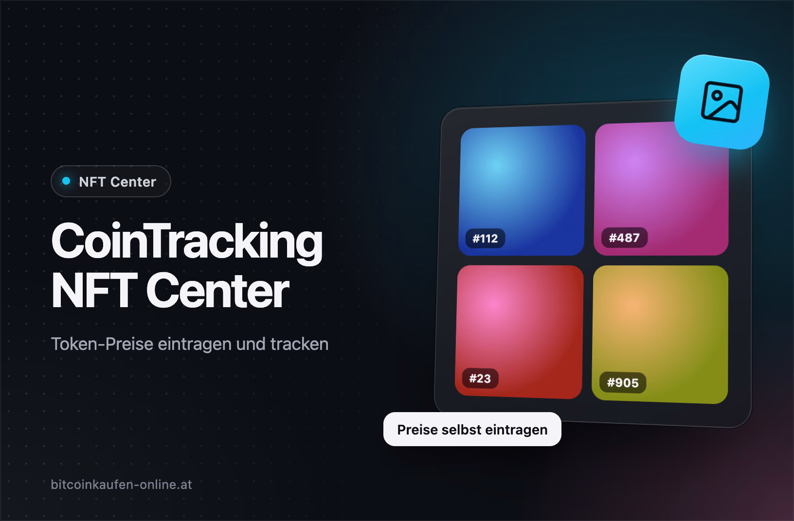 CoinTracking NFT Center: NFTs erfassen und Token-Preise selbst eintragen